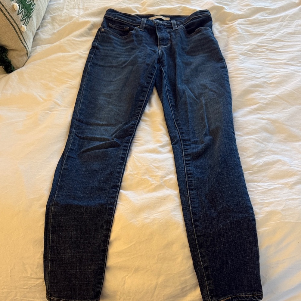 Levi's Dark Blue Straight Leg Women's Jeans